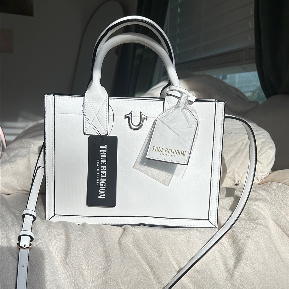 True Religion Elegant White Satchel